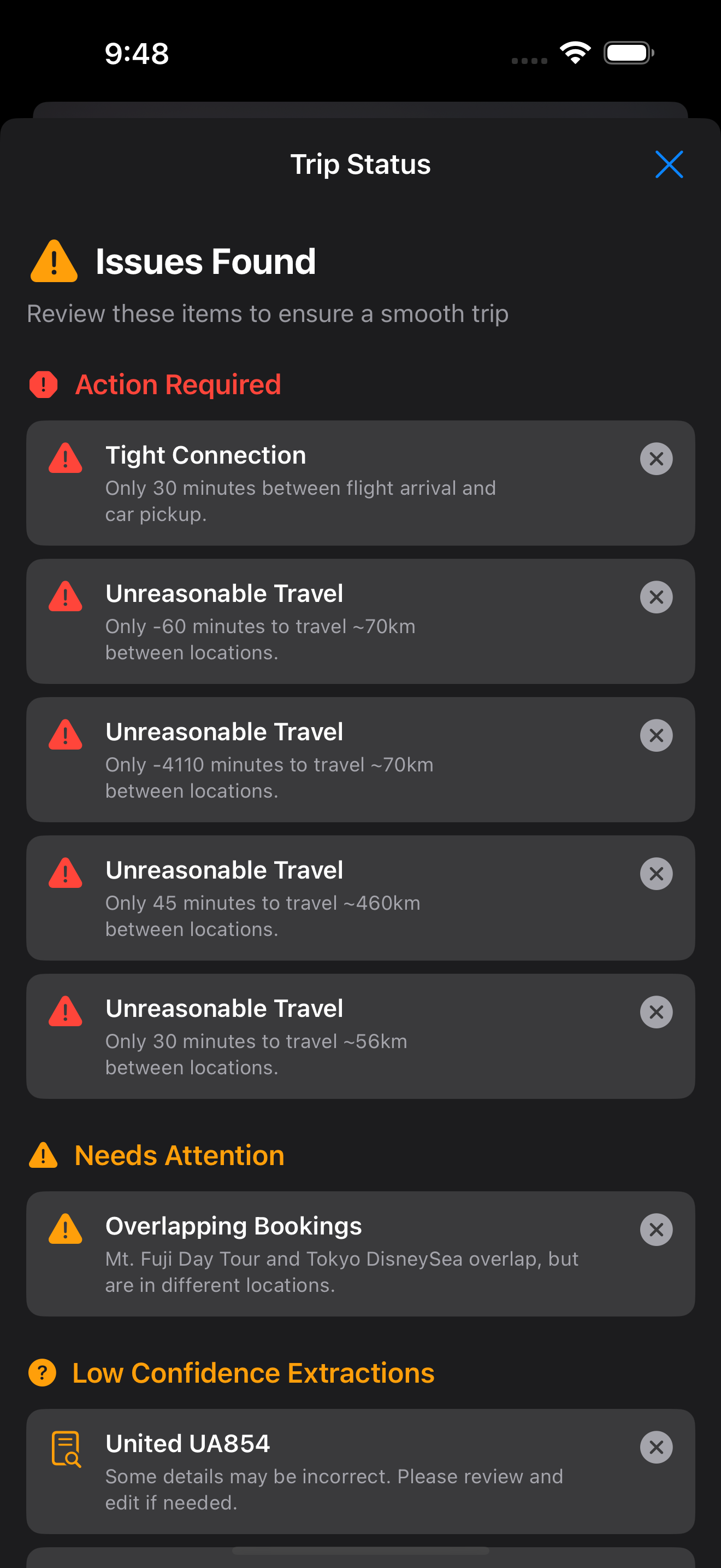 Trip Status